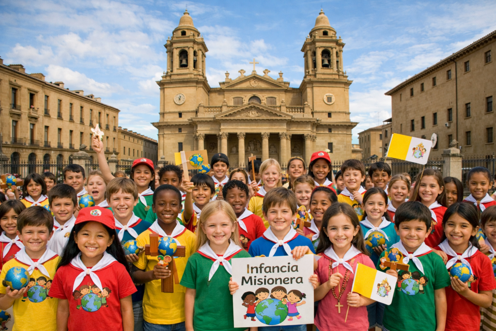 La Jornada de la Infancia Misionera se celebrará este domingo, a las doce, en la Iglesia de Santa María de Valtierra